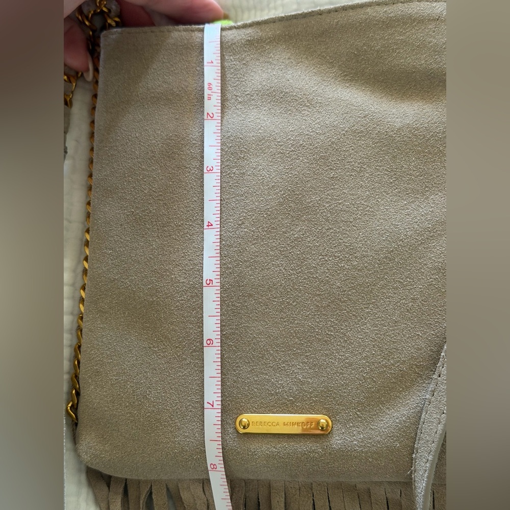 Rebecca Minkoff Carly Fringe Suede Crossbody Bag - Picture 9 of 12